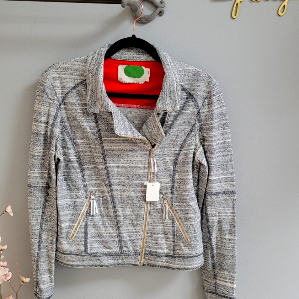 Anthropolgie Small Tweed Moto Jacket